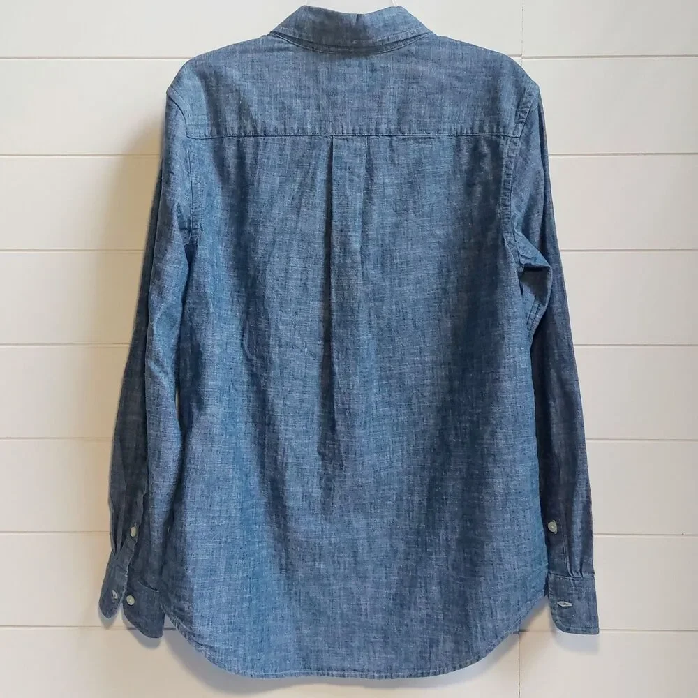 Ralph Lauren Boys Size Large (16/18) Chambray Button Down Long Sleeve Shirt NEW!